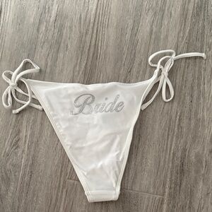Forever 21 White Bride Bikini Bottom